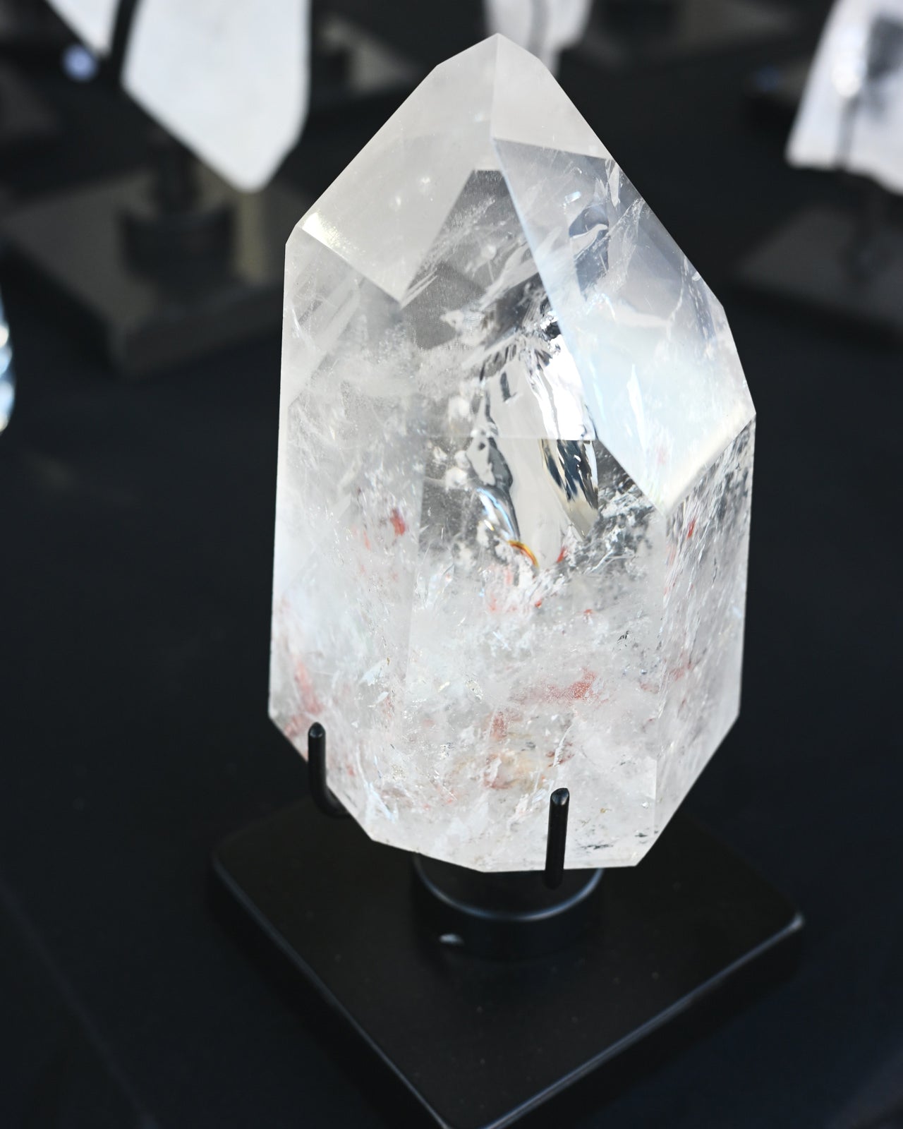 Large Lemurian Quartz on Stand