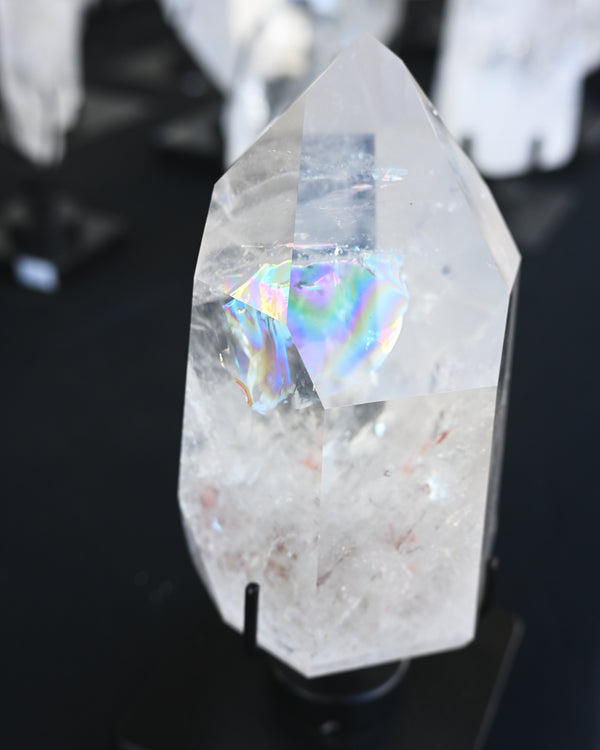 Large Lemurian Quartz on Stand