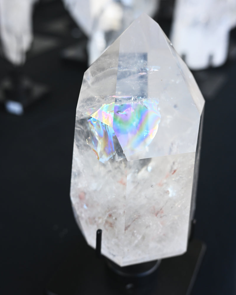 Large Lemurian Quartz on Stand
