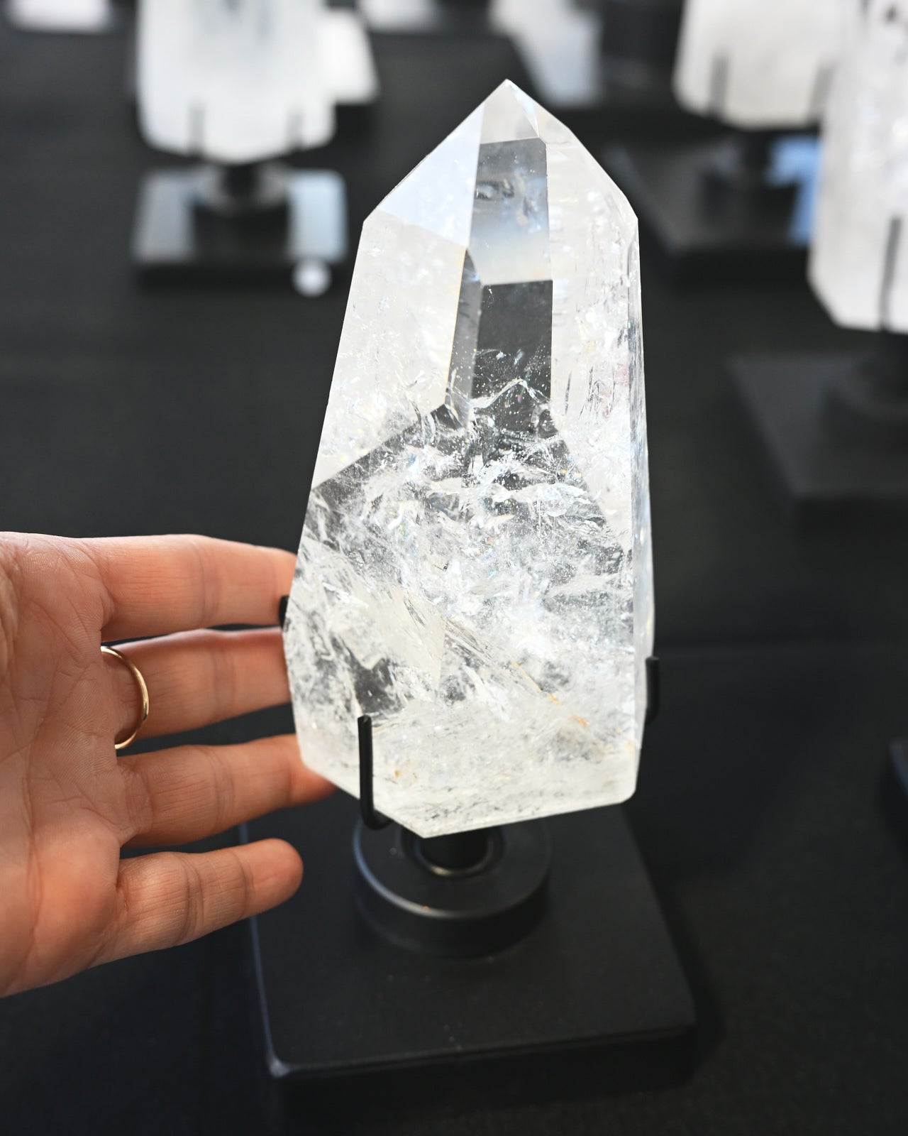 Lemurian Quartz on Stand