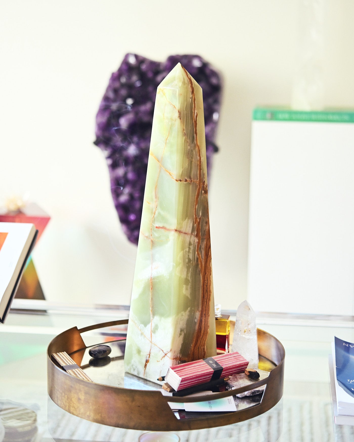 XXL Green Onyx Tower Obelisk 20lbs