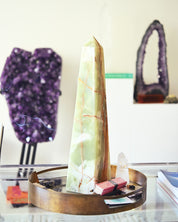 Statement Amethyst Geode | 98lb / 3ft Deep Purple Brazilian Crystal on Custom Stand