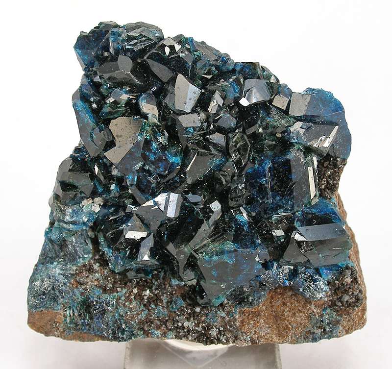 Lazulite crystal — Deep blue specimen, Monoclinic crystal system