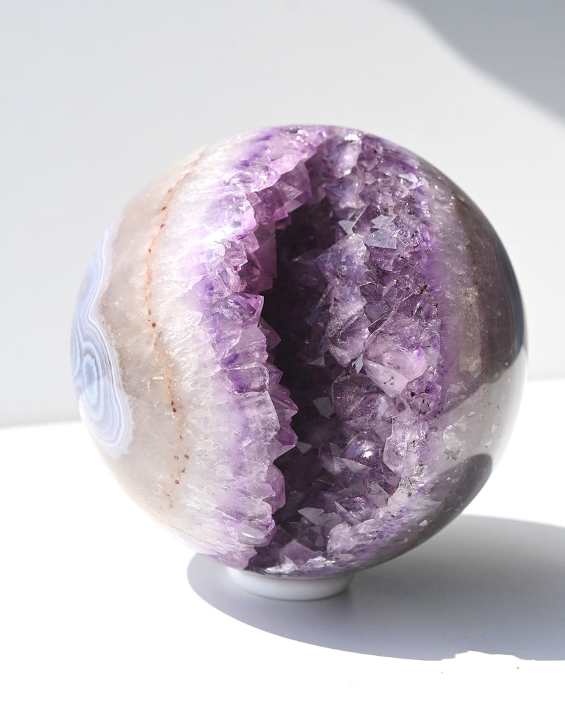 Statement Amethyst Geode Sphere 9lbs