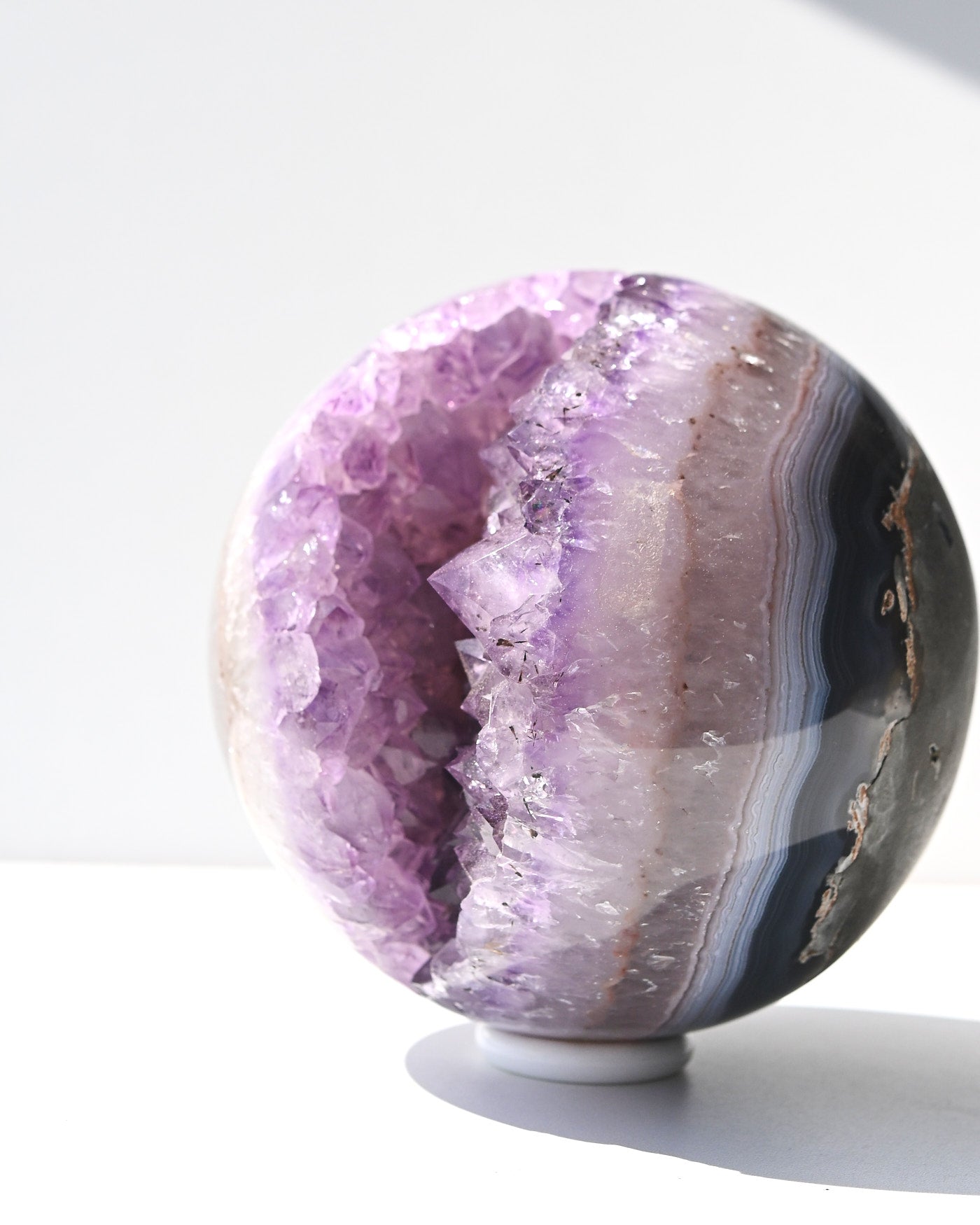 Statement Amethyst Geode Sphere 9lbs