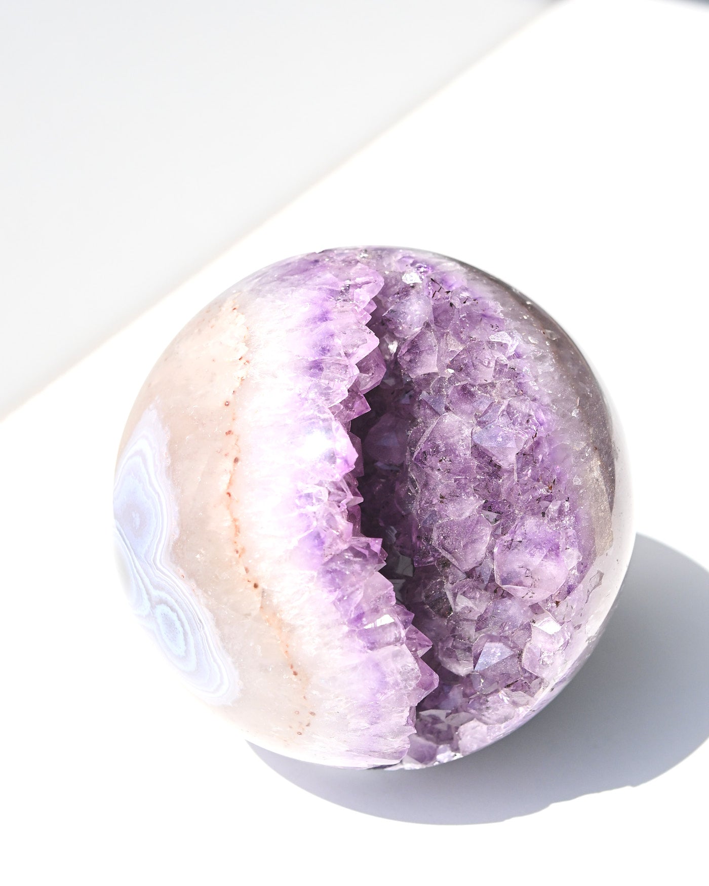 Statement Amethyst Geode Sphere 9lbs