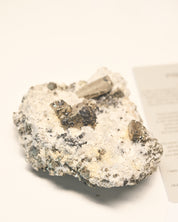Cubic Pyrite and Quartz Crystal Cluster 4in