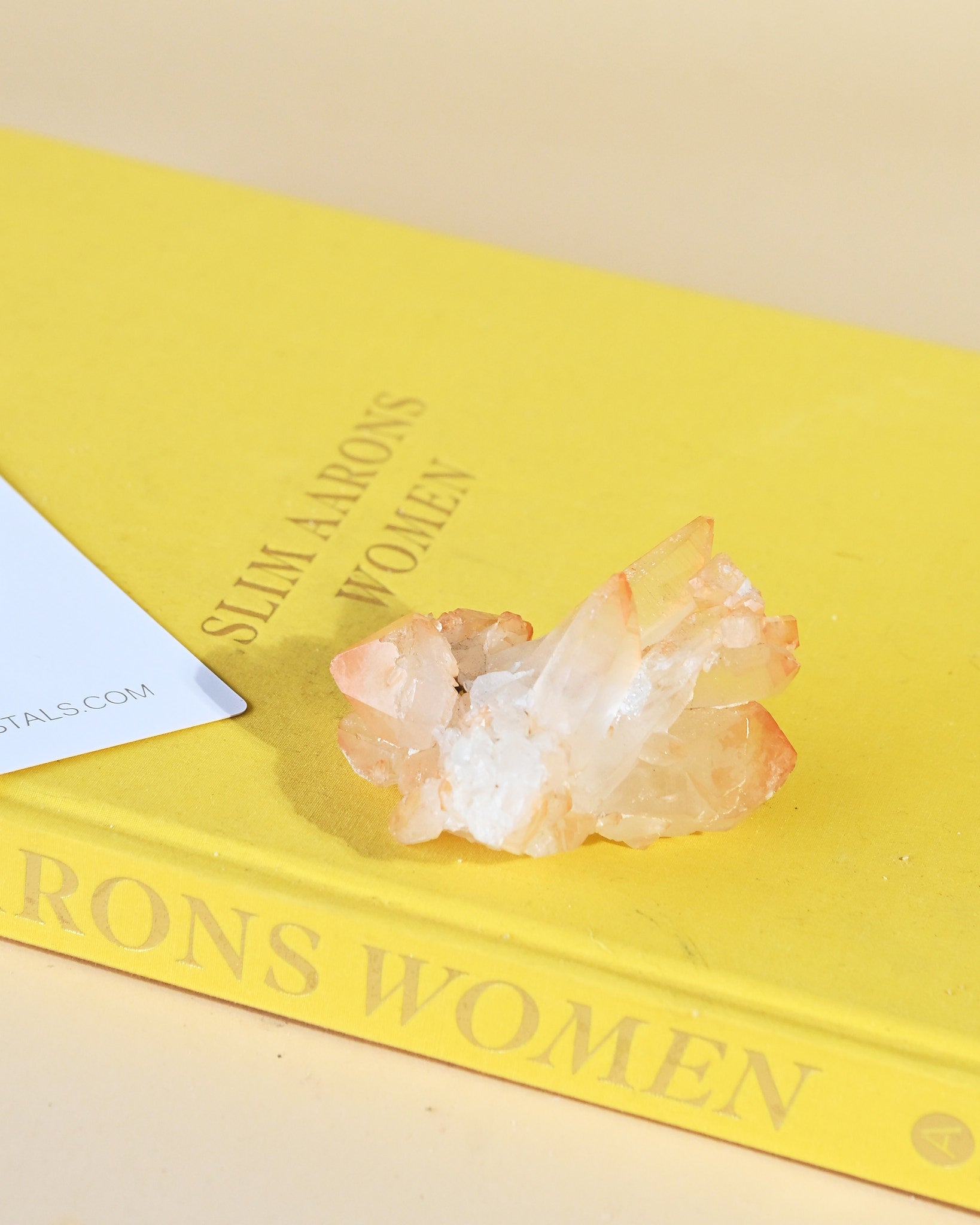 Tangerine Quartz Crystal Cluster