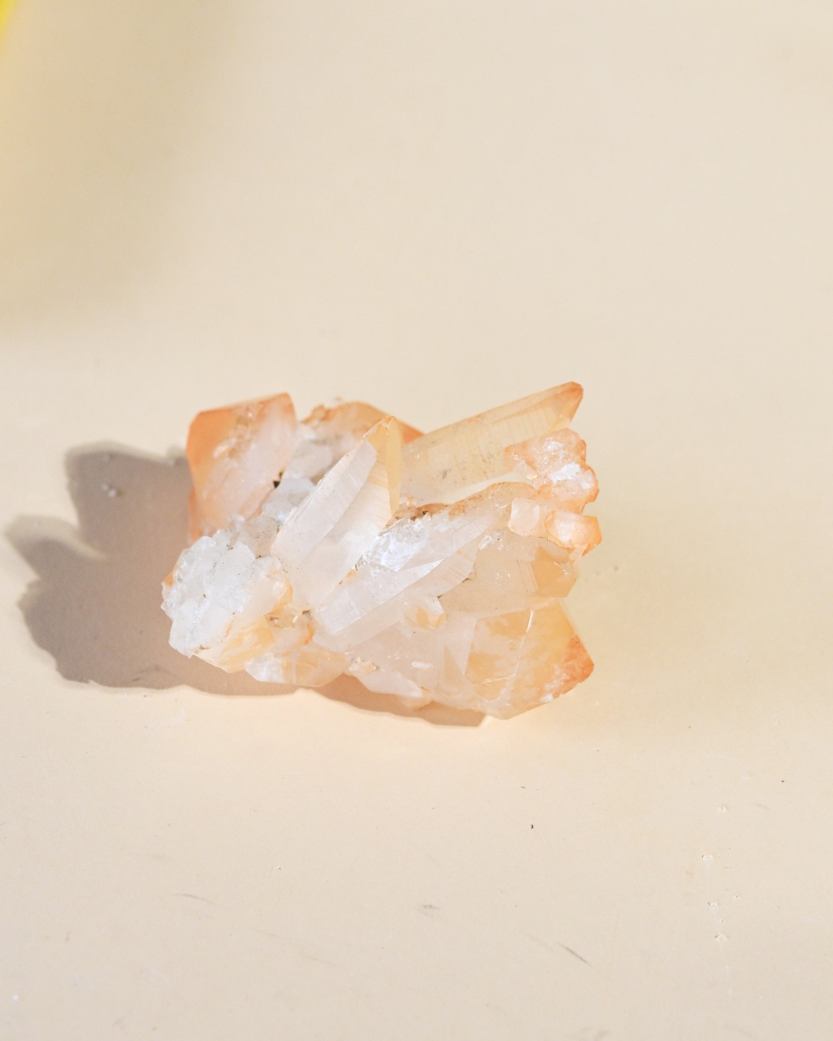 Tangerine Quartz Crystal Cluster