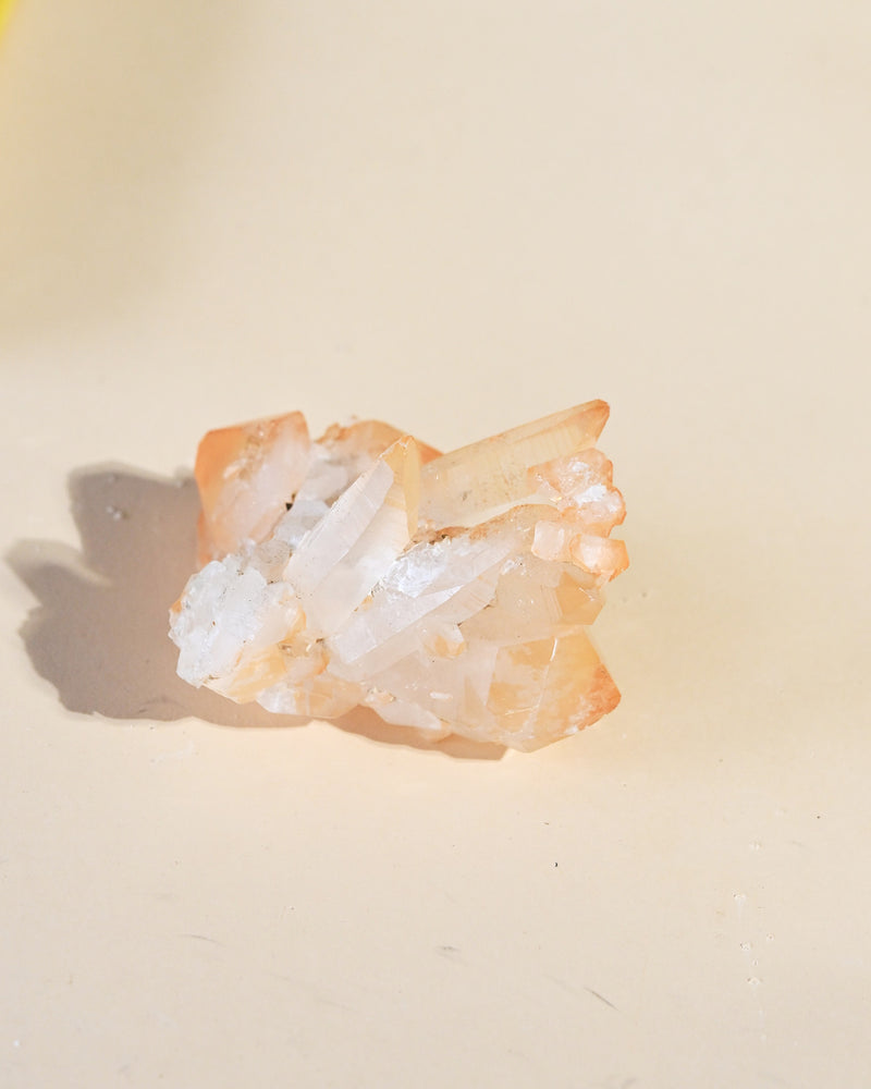 Tangerine Quartz Crystal Cluster
