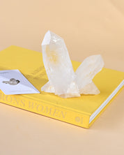 Clear Quartz Crystal Cluster 5in