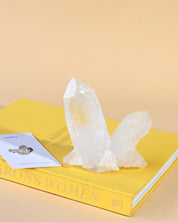 Clear Quartz Crystal Cluster 5in