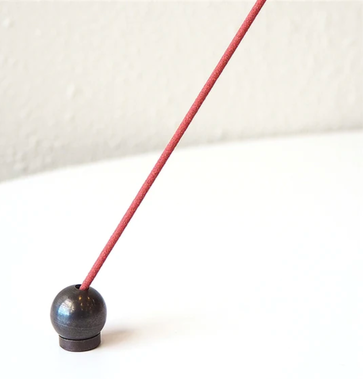 black metal minimal incense holder