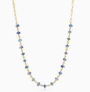  Kyanite Paperclip Necklace