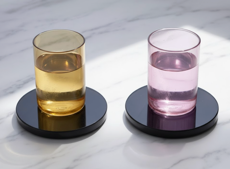 Black Obsidian Round Coaster 2 pc Set