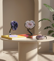 Amethyst Heart & Geode Trio