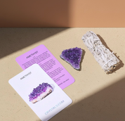 Energy Clearing Set – Amethyst Crystal + Sage