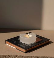 Selenite Moon Candle Holder