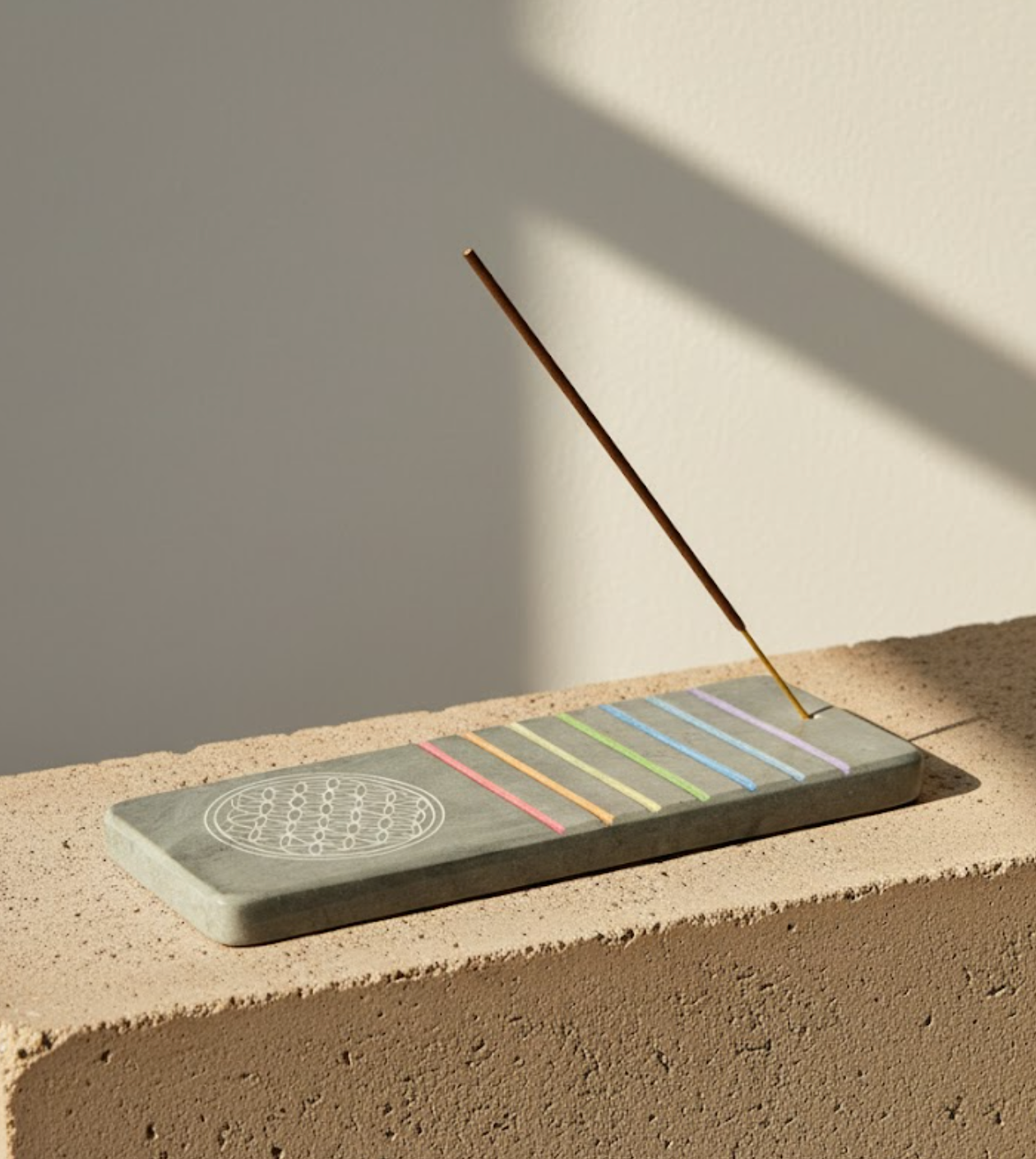 Flower of Life Chakra Incense Strip Burner