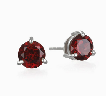 Garnet Earrings - garnet crystal heart shaped for sale at Crystals.com