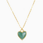 Green Aventurine Heart Pendant Necklace