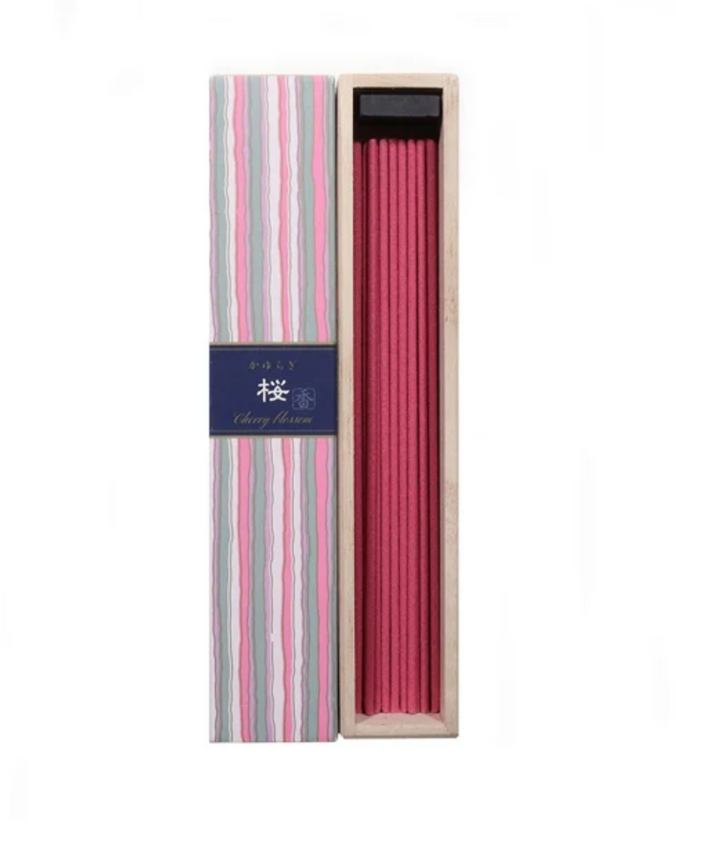 Cherry Blossom Incense w/ ceramic holder 40 Sticks