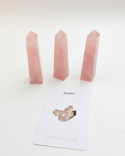 rose quartz crystal tower