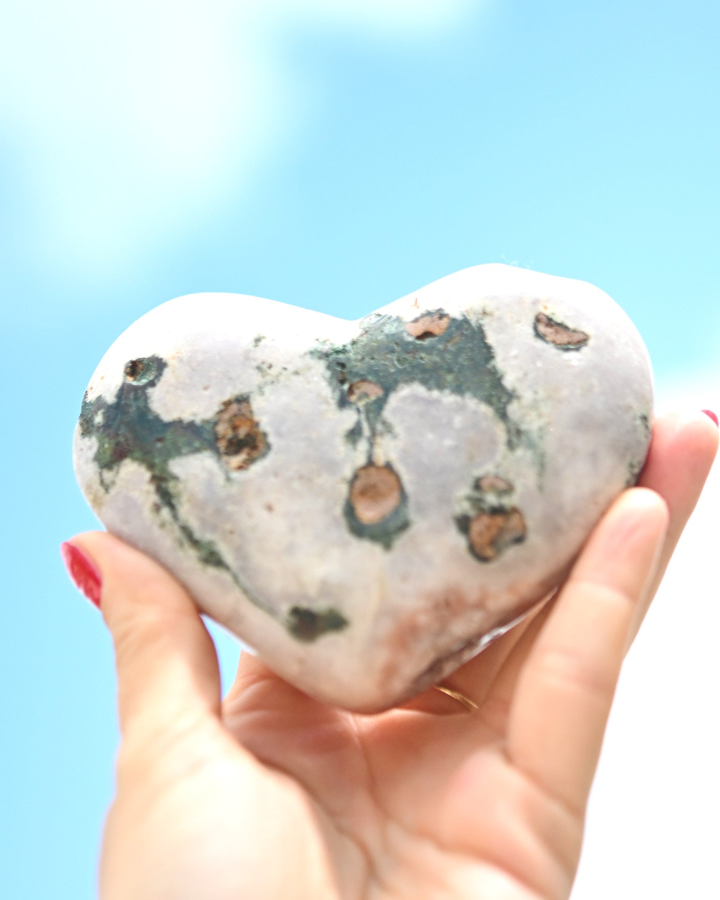 Pink amethyst Heart