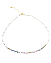 Tranquility Necklace - Amethyst, Blue Aventurine + Howlite
