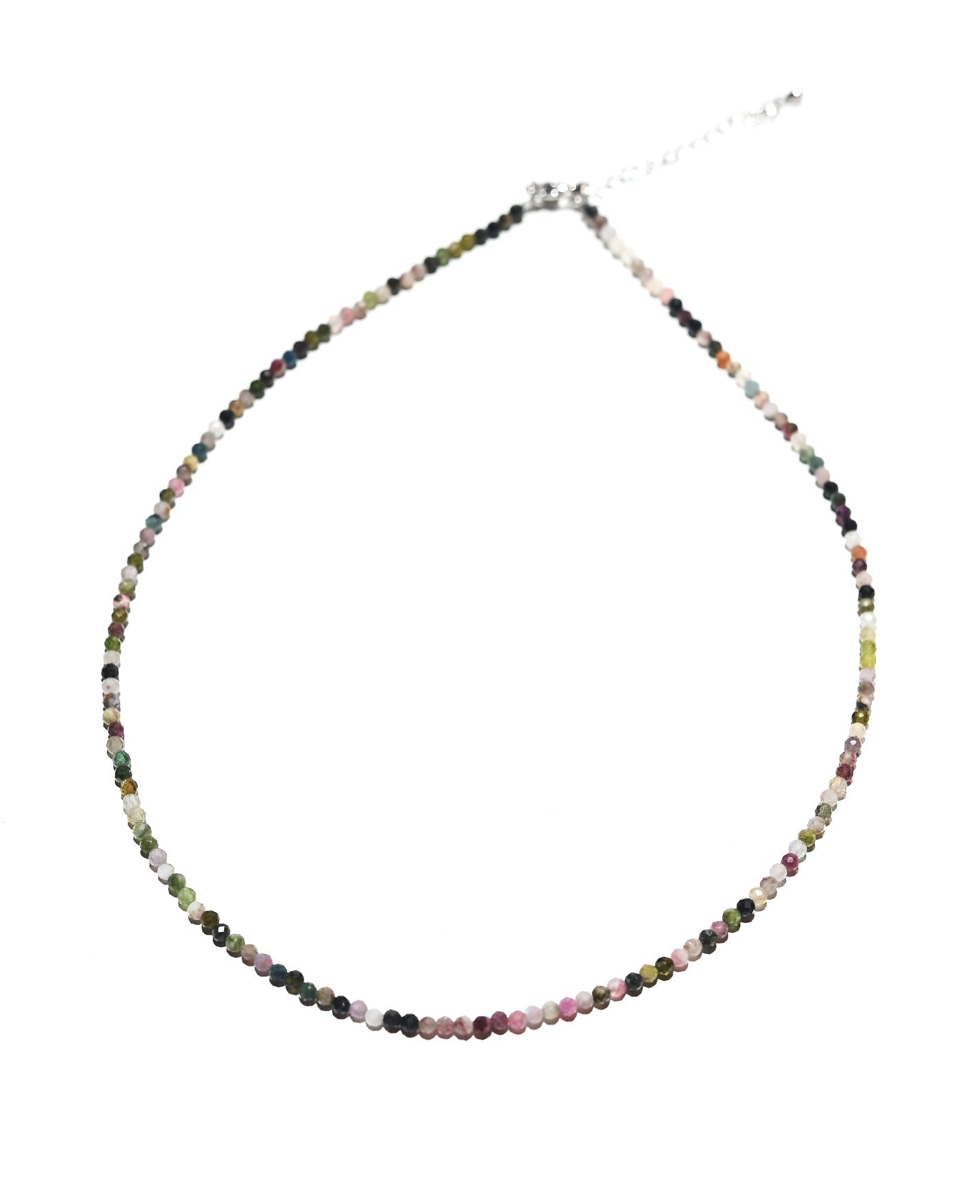 Watermelon Tourmaline Beaded Choker