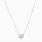 White Topaz Paperclip Necklace