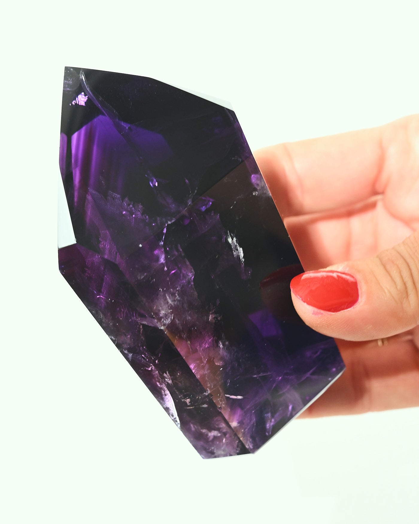 AA Amethyst Freeform 302g deep purple gem grade