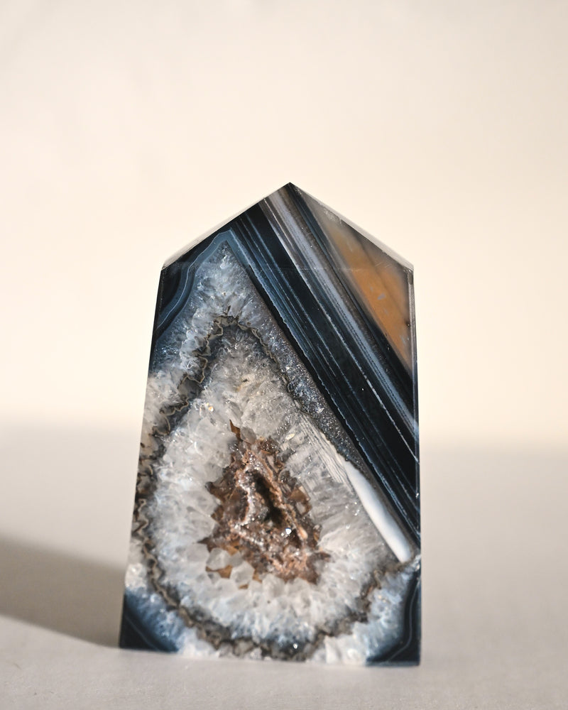 Druzy Agate Tower