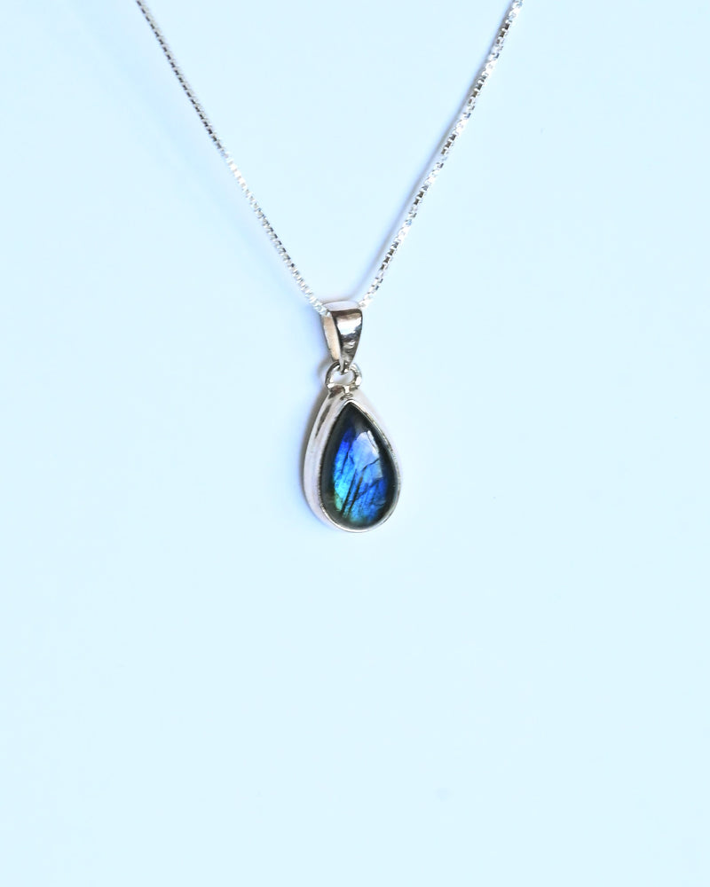 Labradorite Pendant — Sterling Silver