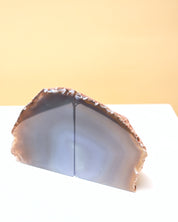 Blue Agate Bookend Set