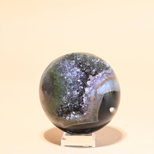 Druzy Amethyst  Crystal Sphere 3 inch