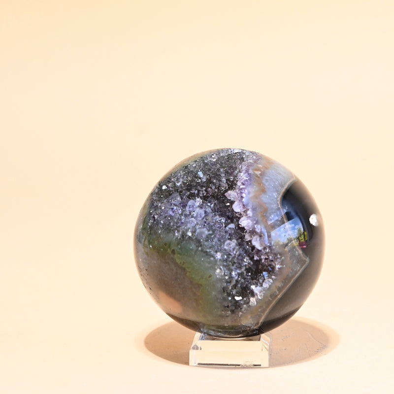 Druzy Agate Sphere 3 inch