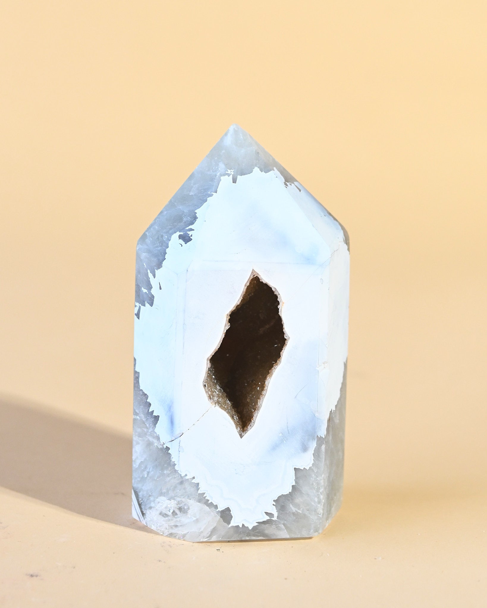 Blue Lace Agate Tower