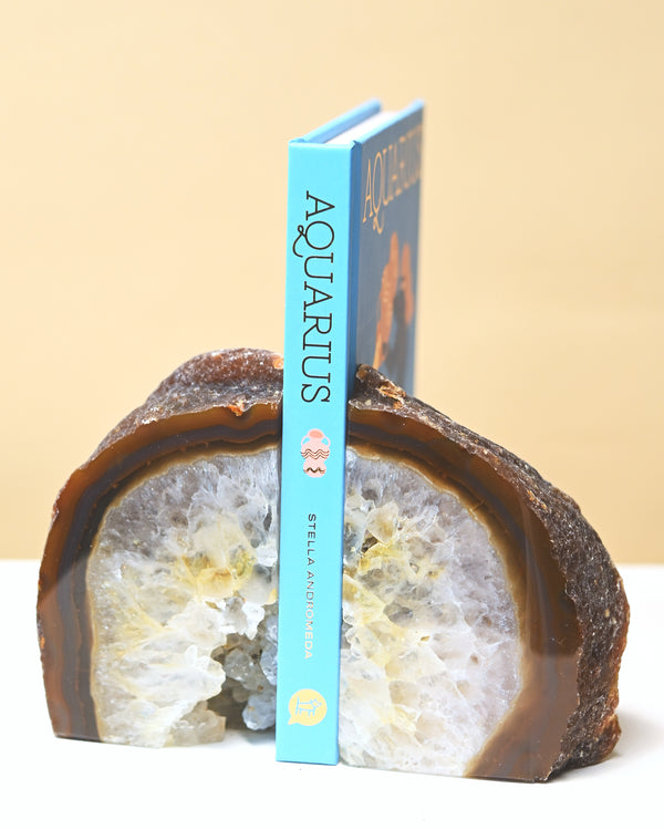 Agate Bookend Set