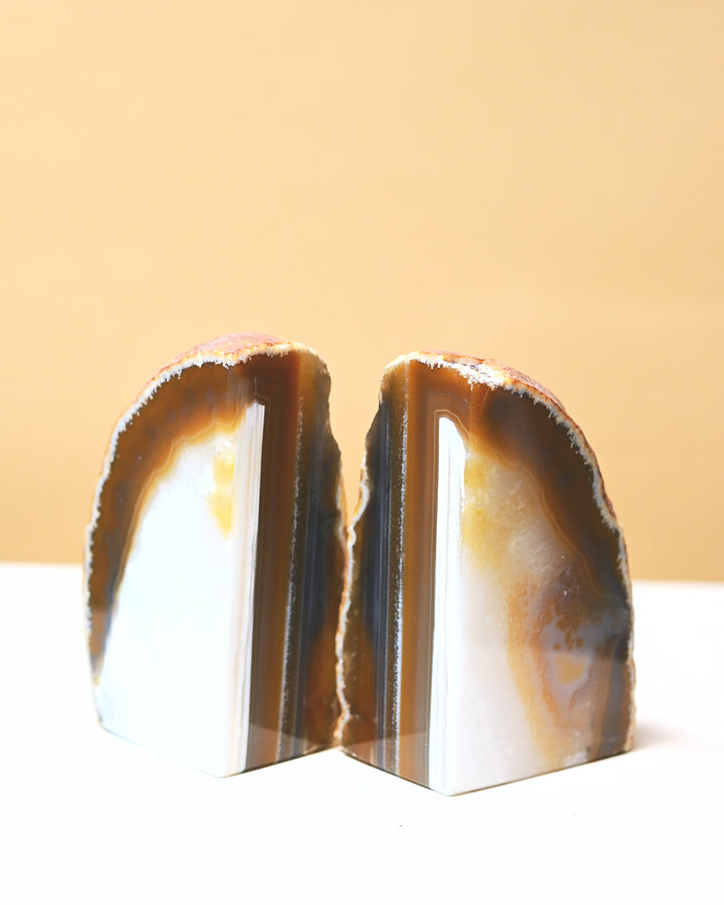 Agate Bookend Set