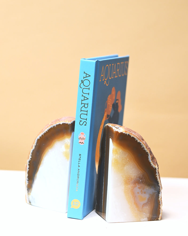 Agate Bookend Set