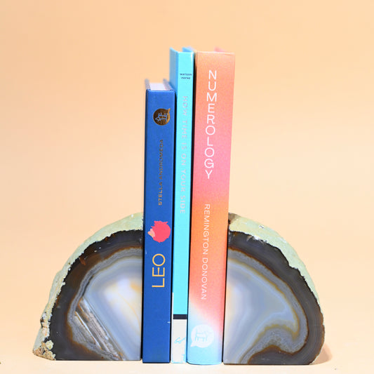 Agate bookends 1.8lbs
