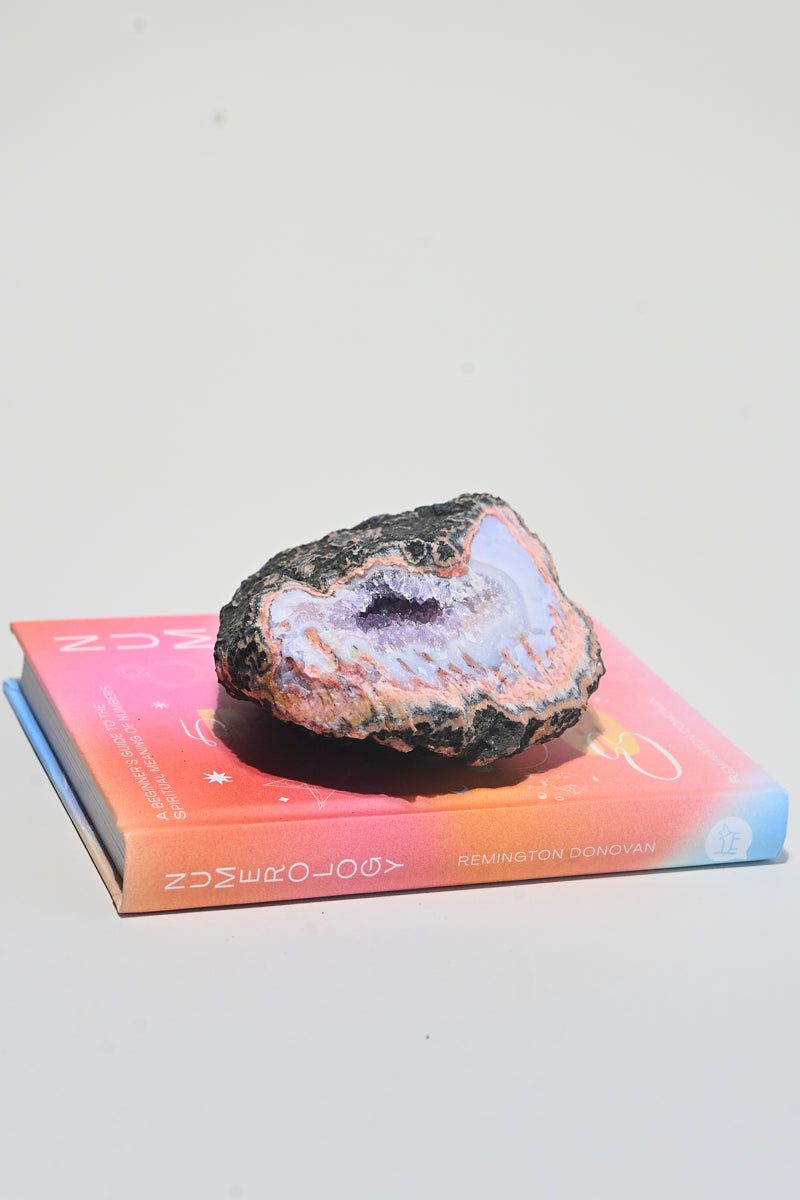 Moroccan Agate Druzy Geode