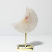 Agate Druzy Moon - agate crystal point styled in home