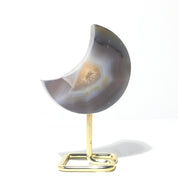 Agate Druzy Moon - agate crystal point view 8