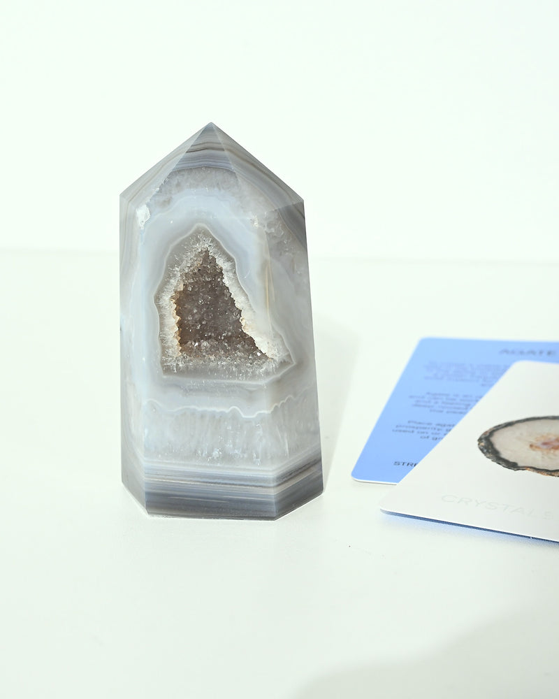 Druzy Agate Tower