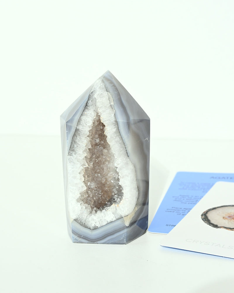 Druzy Agate Tower