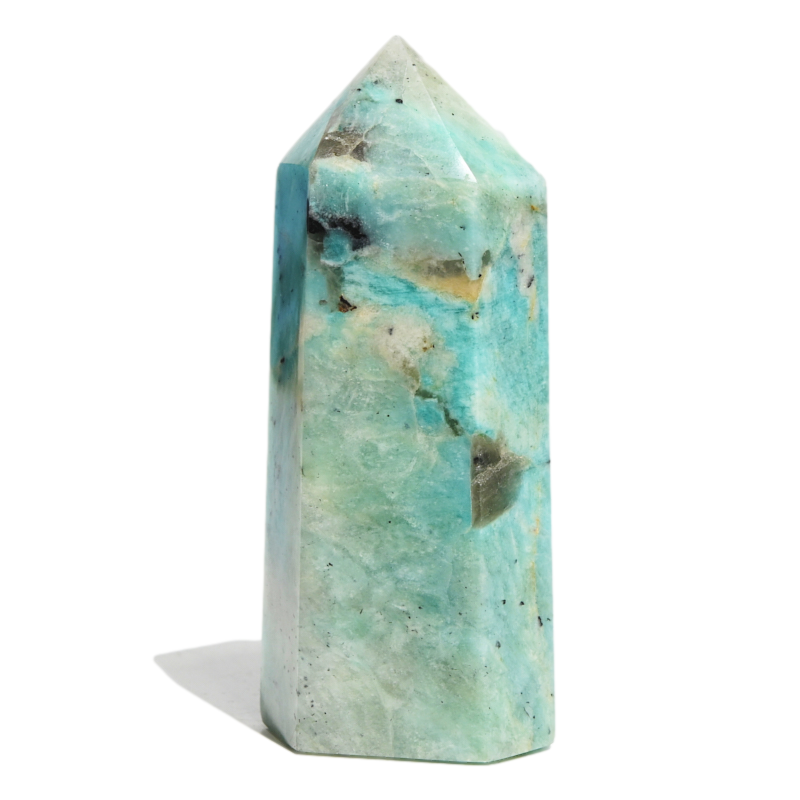 Amazonite crystal — Green, blue-green specimen, Triclinic crystal system