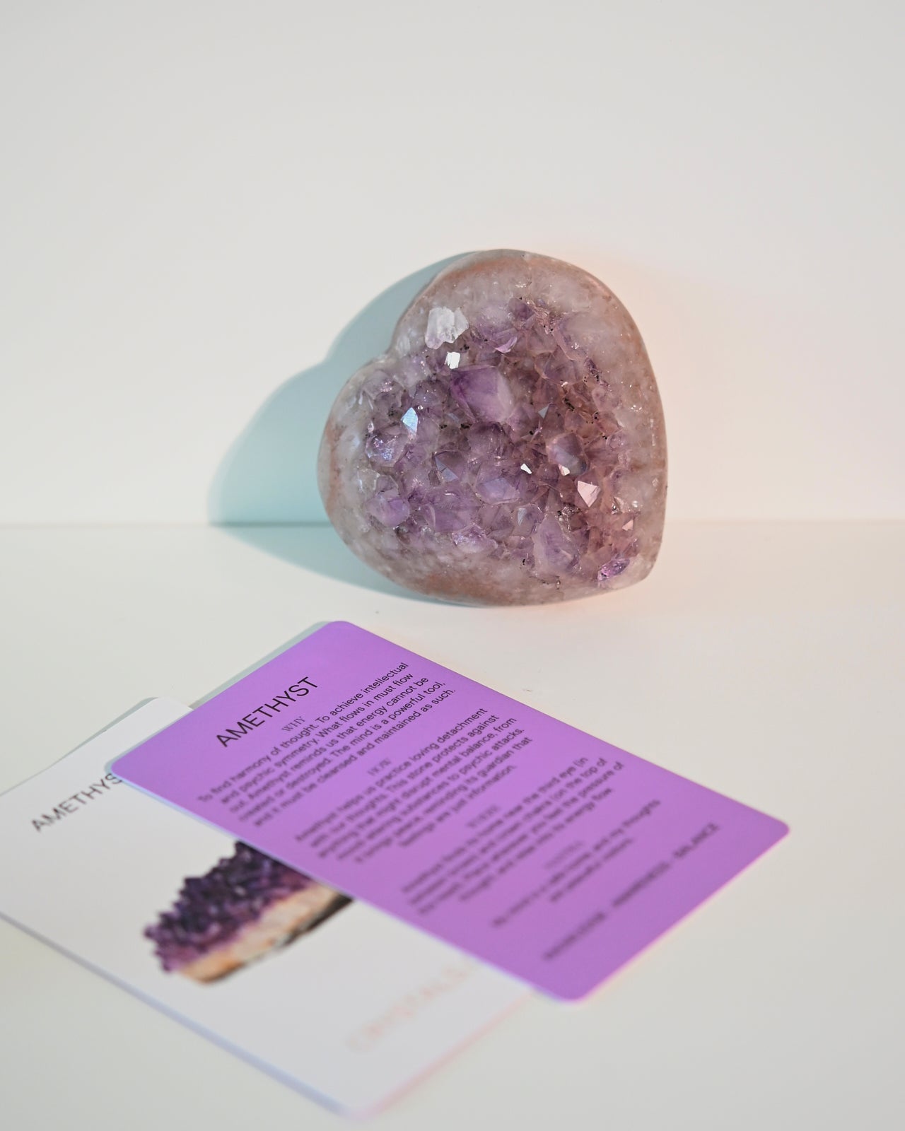 Amethyst Heart & Geode Trio