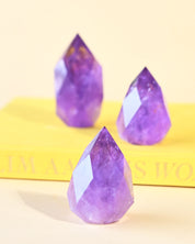 faceted amethyst point
